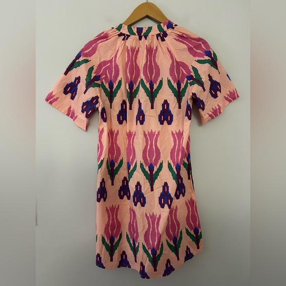 OLIPHANT Pocket Mini Dress In Sumba Pink Flower - Picture 3 of 5